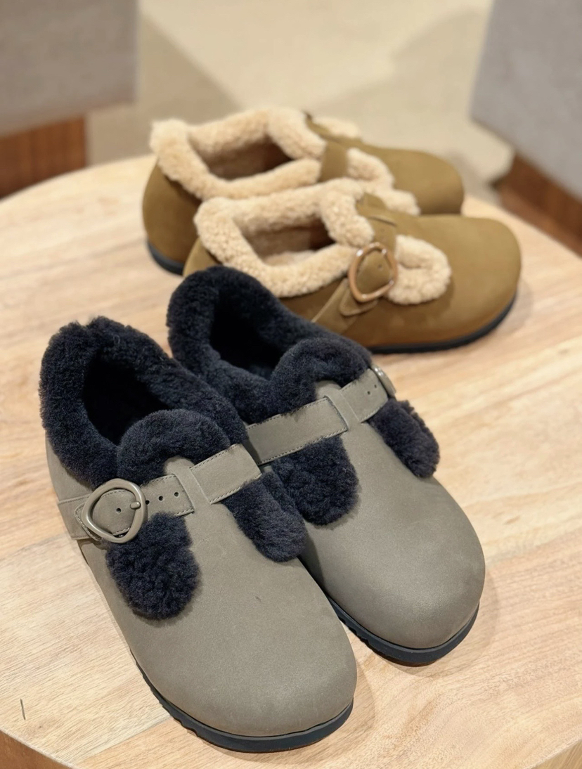 128-1渠道货 小禾 25冬 牛巴哥 羊羔毛 轻便跟脚 松弛 博肯风 搭扣毛毛鞋 偏大