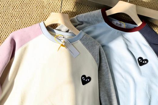 D120856日系休闲风拼色插肩袖德绒膨胀卫衣 商品图5