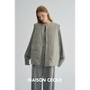 MAISON CECILE 宽松休闲夹棉保暖廓形圆领拉链式叠穿棉服马甲 商品缩略图2