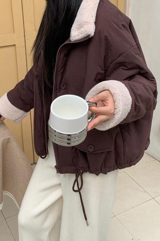 LNNNS 简约休闲加厚棉服外套 21656 商品图1