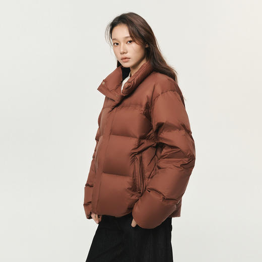 潮牌15D小泡芙羽绒服90白鸭绒防泼水立领石墨烯短款NP5ADJ18 商品图3