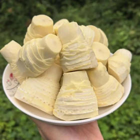 2025永安鲜冬笋去皮去壳只有笋肉，鲜冻笋发货，吃不完的话到家建议冷冻保存 每天现挖现发基地直邮