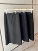 D120846简约舒适高腰抽绳直筒微修身加绒松紧腰半裙 商品缩略图0