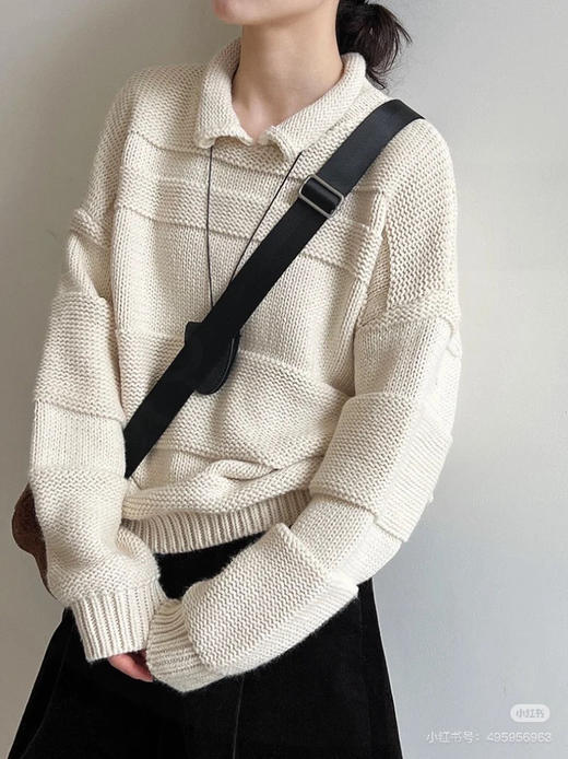 韩单翻领小卷边 商品图3