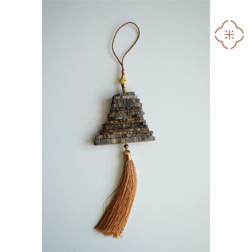 米马饰物 天然无压油 奇楠沉香 有黄财shen 的金山与红山 挂件 商品图5