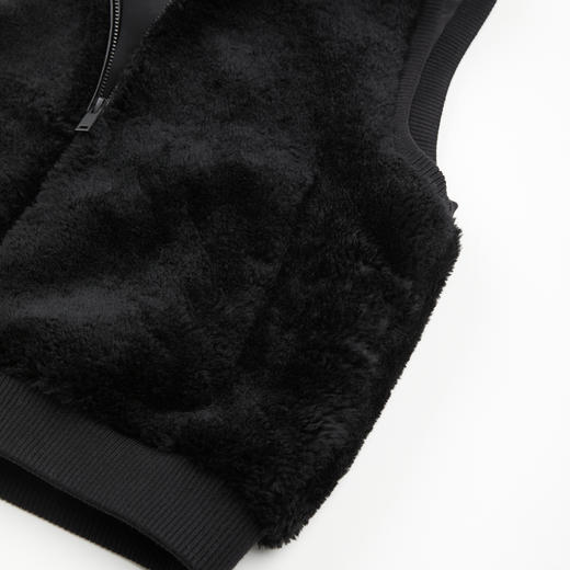 ROMI STUDIO“南非黑珍珠”进口羊毛皮无袖连帽皮草马甲 RWCAWT5964 商品图8