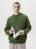 【YW】无忧购“礼物季”半高领圣诞质感绞花圆领毛衣男纯色软糯针织衫MM4147（截单后3-5天发货） 商品缩略图0