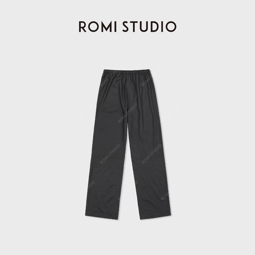 ROMI STUDIO“轻盈松弛”0.3鞣制超薄哑光羔羊弹力皮裤RWDSXU1794 商品图1