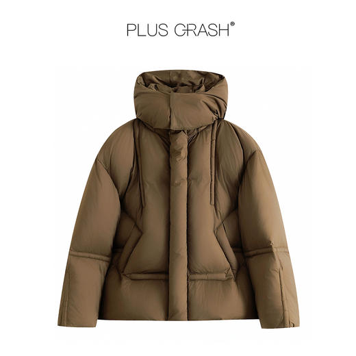 PLUS CRASH冬季新款泡芙轻量化多结构休闲连帽保暖男女同款鹅绒服 商品图3