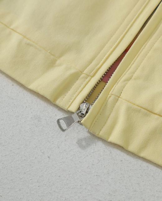 D120840美式复古小鸡黄翻领拉链设计夹克外套男女同款 商品图13