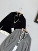 D120810女士秋冬新品羊毛半拉针织衫保暖长袖上衣 商品缩略图1