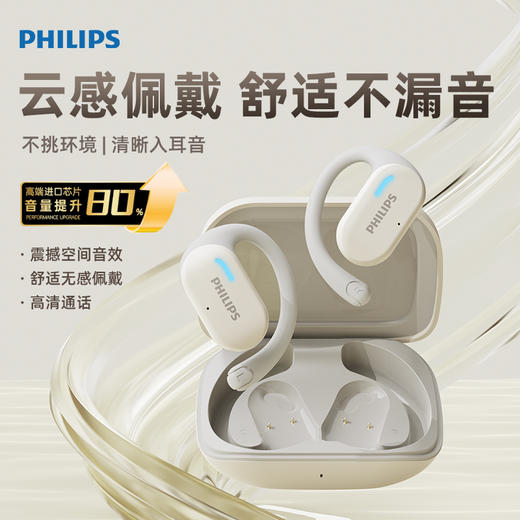 飞利浦蓝牙真无线挂耳式开放式夹式耳机  TAT1769 商品图0