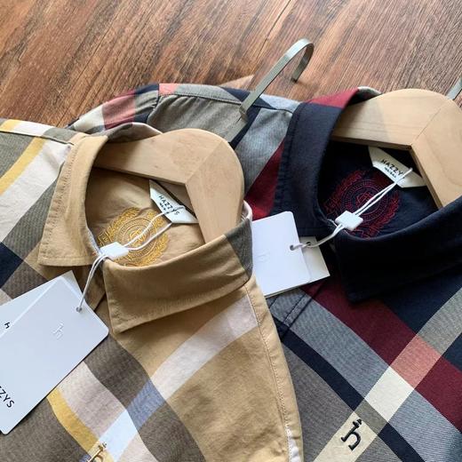 D120811复古英伦感上衣女春秋新品舒适时尚设计格纹长袖衬衫衬衣 商品图4