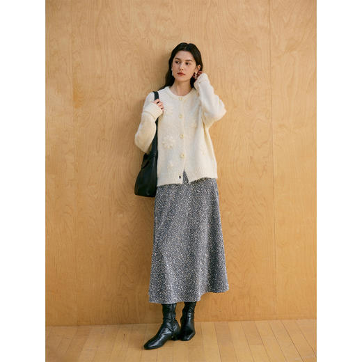 HeyDress手工钩花拉毛宽松开衫 商品图3