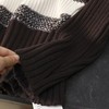 D120879复古气质拼色条纹小V领落肩宽松坑条加厚针织毛衣 商品缩略图14