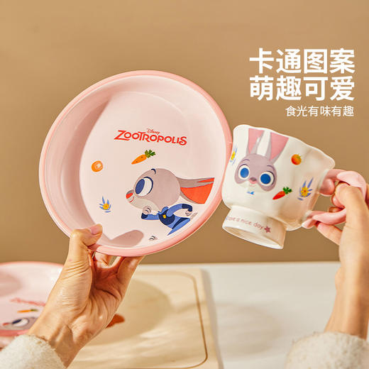 摩登主妇疯狂动物城餐具套装家用2025新款高颜值陶瓷碗具生日礼物 商品图1