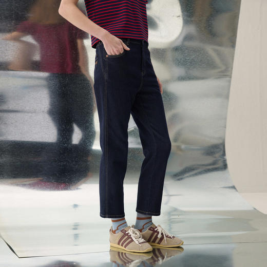 谜底烟管裤九分裤2026年春季新品修饰腿型显瘦牛仔裤女261MJ0083 商品图1