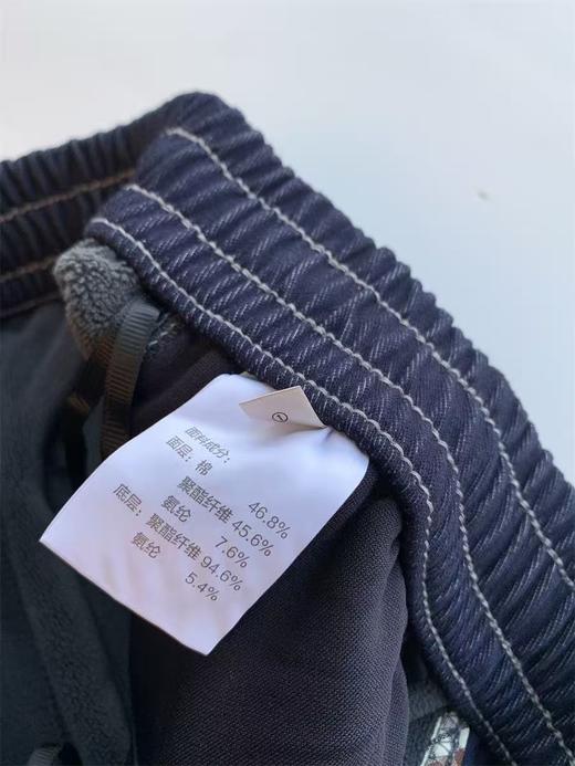 一条过冬！加绒加厚复古明显牛仔阔腿裤！ 商品图11