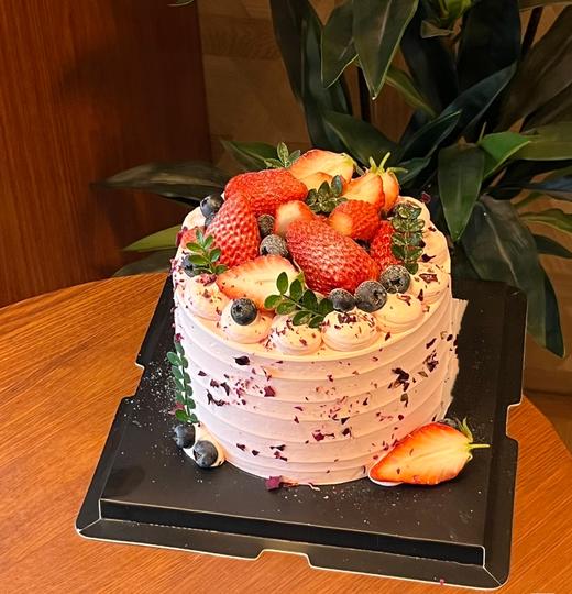 粉色草莓 生日蛋糕 商品图0
