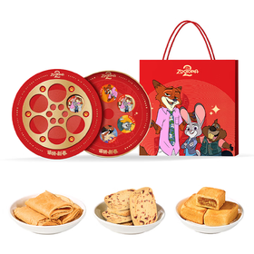 迪士尼（Disney）萌转新春年货礼盒360g传统糕点蛋卷曲奇过年送女友闺蜜儿童送礼
