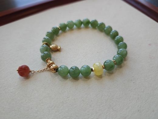 ² 【安然水晶】青玉/碧玉手串系列（鼠/兔/猪）LS-448（48小时鉴赏期） HM02-CRMM-ARSJ 商品图6