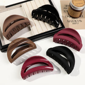 丁摩 软硅胶鲨鱼夹安全不硌头抓夹女高级感后脑勺盘发夹子5ZF-1104