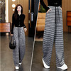 YM 2810条纹阔腿弯刀裤显瘦垂感直筒休闲裤 商品缩略图2