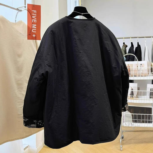 丁摩 高级感复古别致独特超好看棉服女秋冬慵懒休闲棉衣外套5ZF-8894 商品图4