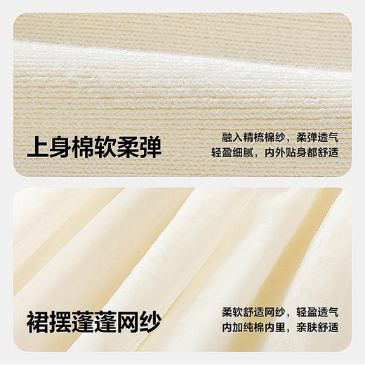 迷你巴拉女童连衣裙宝宝纱裙甜美儿童半高领公主裙子2025冬新款 商品图3