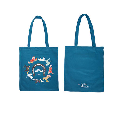 大英博物馆 新年系列 骏马奔腾 帆布包单肩包 商品图4