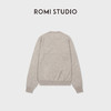 ROMI STUDIO”高支数羊绒羊毛“细腻柔软宽松灰套头毛衫 RWCASU6754 商品缩略图2