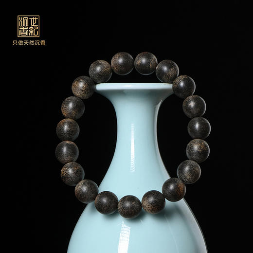 天然富国岛沉香手串 沉水级 10.2mm*19颗 12.4克 SP12291 商品图0
