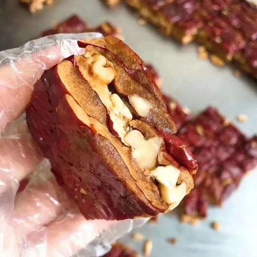 枣子新吃法，枣汉堡 【500g/盒】来啦，传统手工制作 蒸熟工艺 软糯香甜 层次感很足 独立包装 办公休闲小零食 配料表干净基地直邮 商品图0