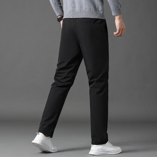 【鹅绒羽绒裤】罗蒙冬季羽绒裤男士保暖舒适直筒版型腰部抽绳设计时尚休闲通勤长裤子 商品图5