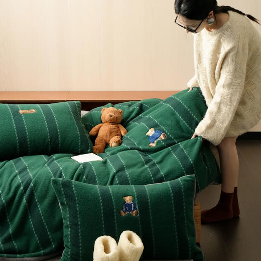 自然醒仿生羊咩绒布丁小熊四件套MT 商品图1