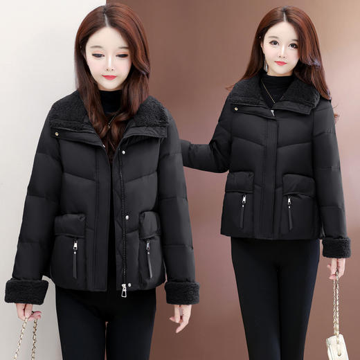 QYM YH833穿搭羽绒服时尚宽松显高显瘦休闲风白鸭绒外套 商品图5