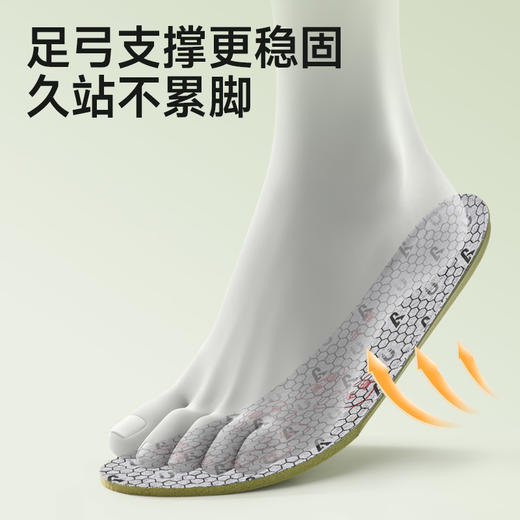 足弓鞋垫运动鞋垫乳胶吸汗防臭减震超软久站踩屎感鞋垫舒适男女通用鞋垫 商品图4