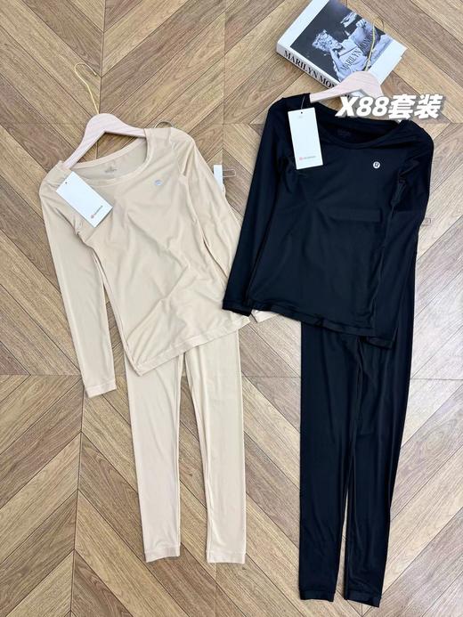 D120830新款轻便无痕蓄热玻尿酸保暖内衣套装女 商品图4