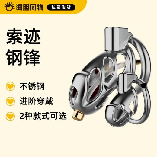 索迹 钢锋钢悦不锈钢镂空贞操锁 商品图0