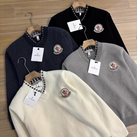 D120878秋冬新款时尚休闲男士一体绒针织毛衣 商品图1