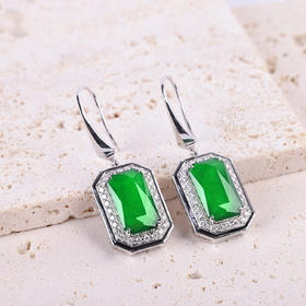 【四方如意】翡翠耳坠-EZ12403062