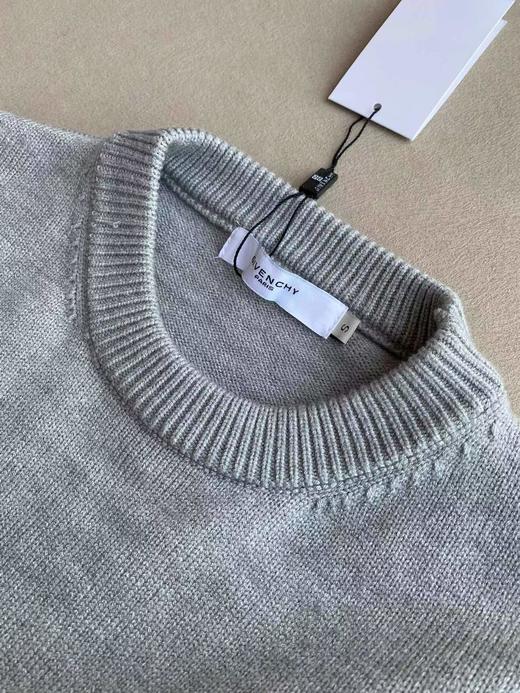 D120812秋冬新品联名款织花圆领针织套头毛衣男女同款 商品图3