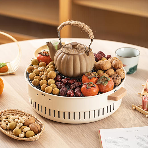 摩登主妇围炉煮茶器具全套家用室内烤火烧烤炉烤茶套装户外煮茶器 商品图1