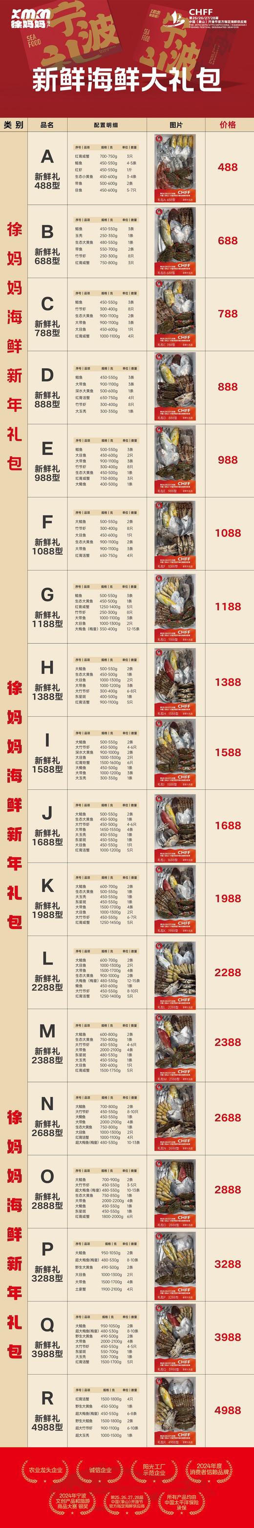 26年新年海鲜礼包卡券 商品图1