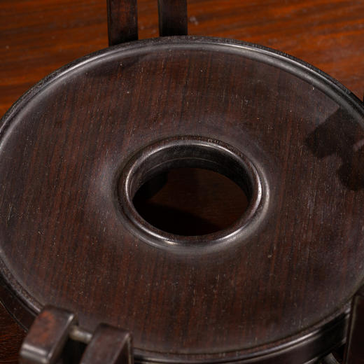 清	红木五足器座（一对） 商品图3