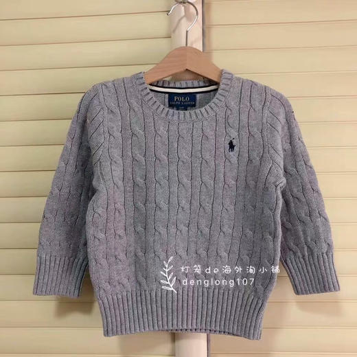 【秒杀价已调 直接拍】2025 新款 Ralph Lauren/拉夫劳伦 RL 经典常青款 绞花圆领 编结针织毛衫 可配亲子装 商品图8