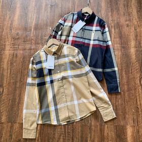 D120811复古英伦感上衣女春秋新品舒适时尚设计格纹长袖衬衫衬衣