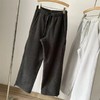 D120870松弛感直筒雨花绒加棉毛呢卫裤休闲裤 商品缩略图1