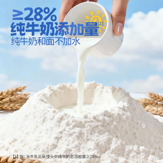 【水牛乳云朵馒头/180g】纯牛奶和面特添水牛乳奶香浓郁 商品图3