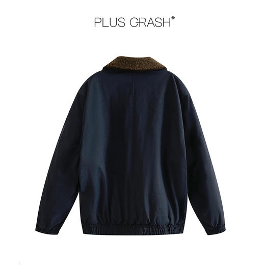 PLUS CRASH冬季巴恩风90白鸭绒短款工装经典双口袋羽绒服男女同款 商品图3